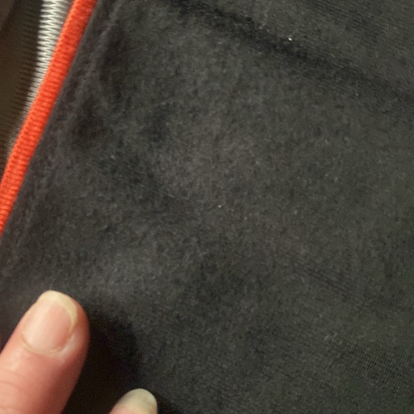 Reebok tricot pants size S (8) boys. Black white and orange/grey. - Picture 6 of 16